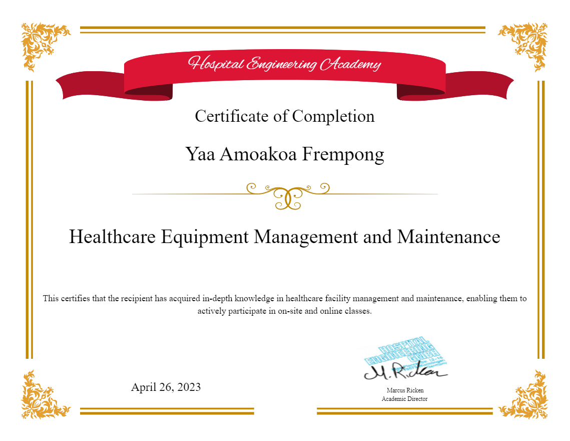 Healthcare Equipment Management and Maintenance