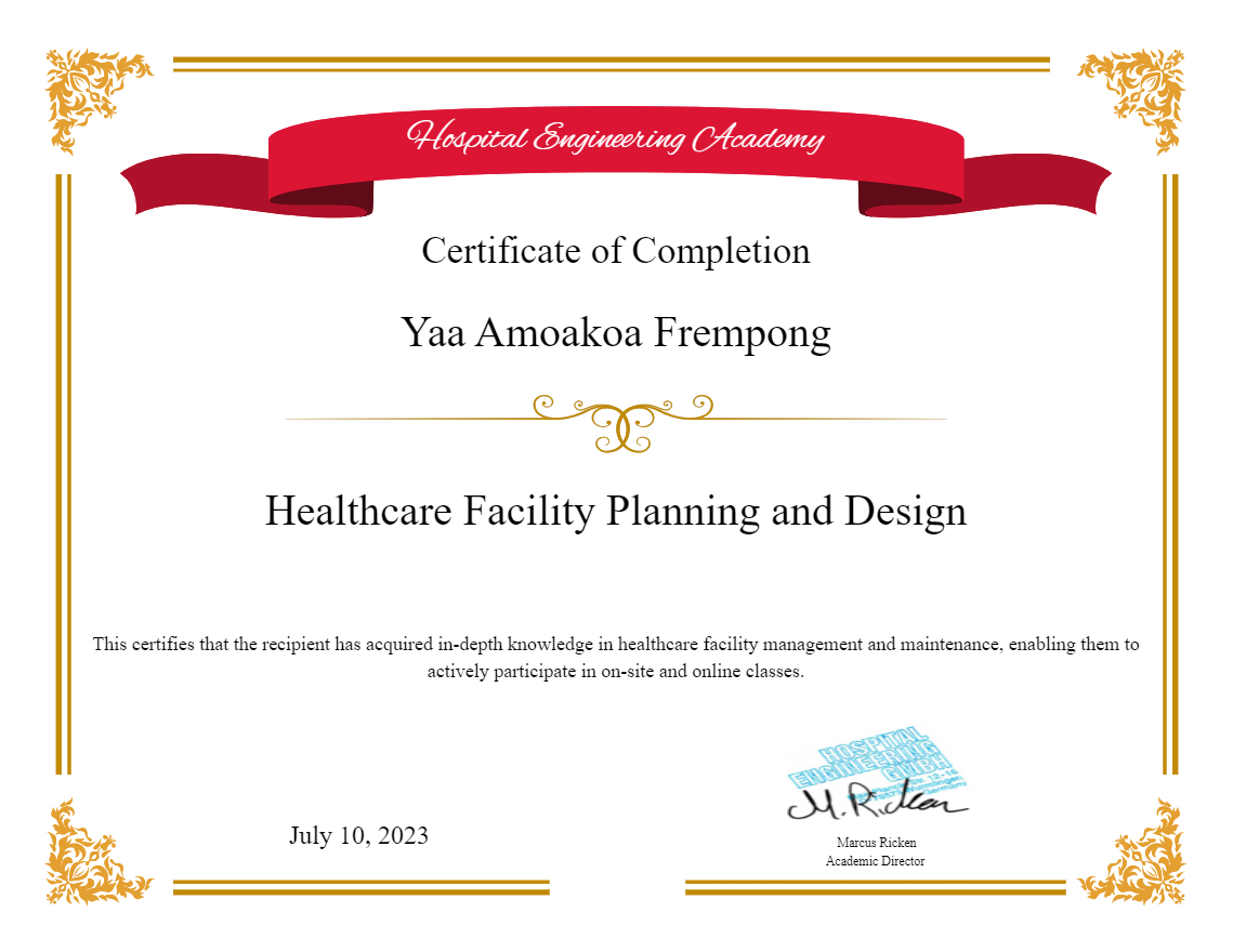 Healthcare Facility Planning and Design